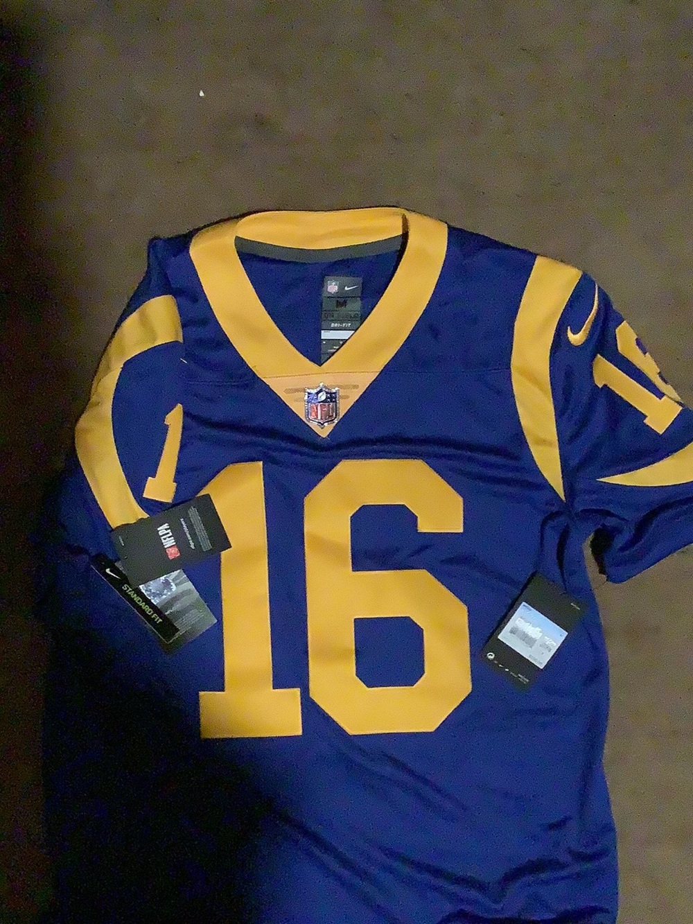 NFL Royal Blue and Gold Numbered Football JerseyRAMS JERSEY